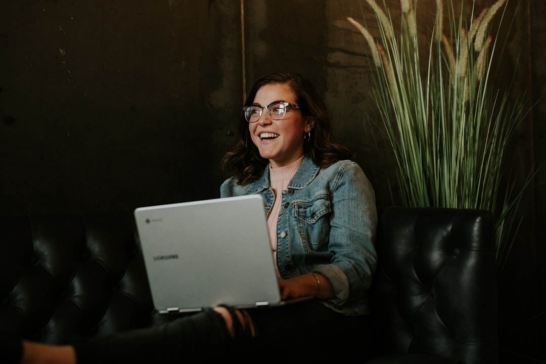 Person using a laptop to represent simple online fundraising