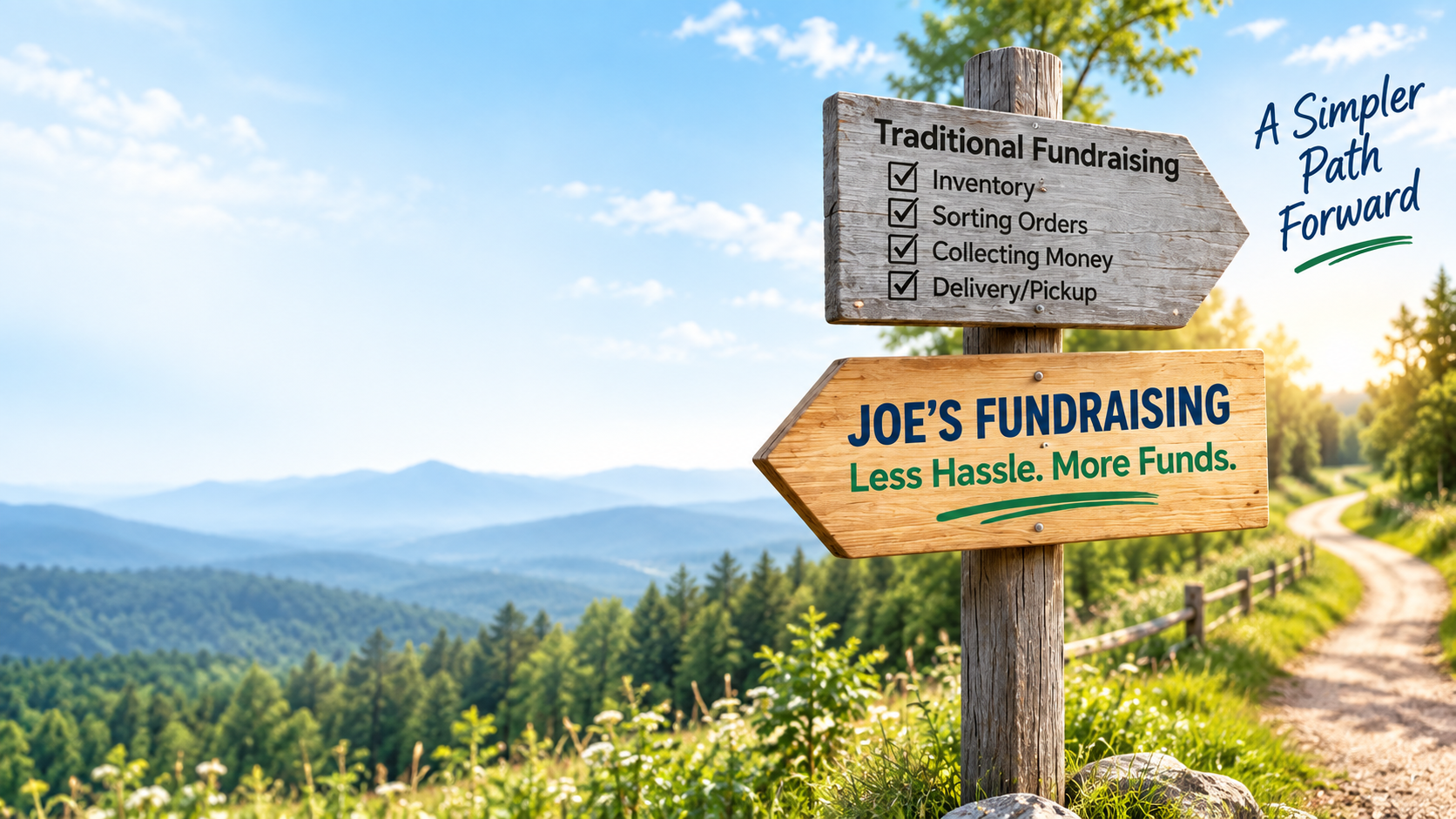A simpler path forward with Joe's Fundraising: less hassle and more funds
